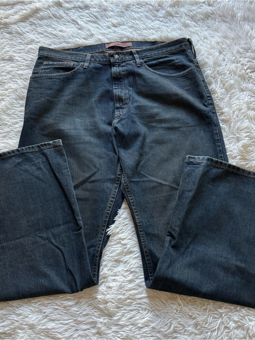 Men's Lee Dark Wash Straight-Leg Jeans - Black